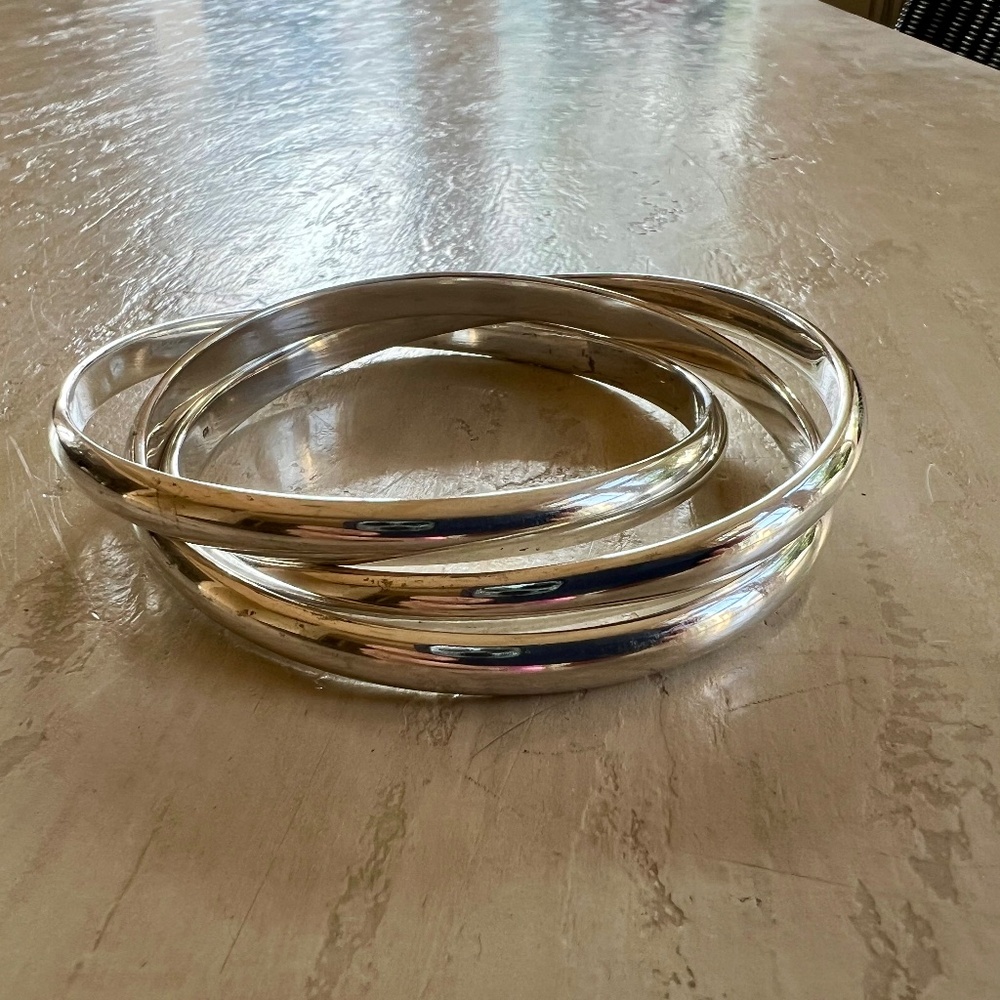 Tiffany Interlocking Bangle Bracelets - Rare